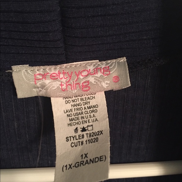 Long Navy Open Cardigan 1x NWT - Picture 3 of 6